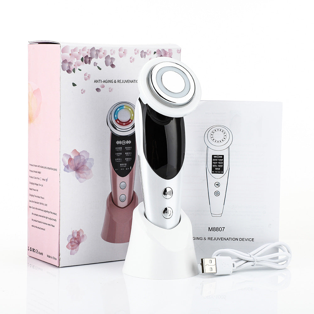 7-in-1 LED EMS Facial Massager – Microcurrent Skin Rejuvenation Tool