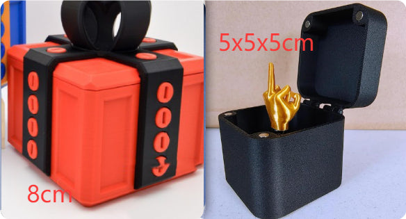 Funny Middle Finger Prank Gift Box – Novelty Desk Ornament & Gag Present