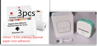 Portable Mini Thermal Label Printer – Bluetooth-Compatible Home & Student Photo Printer for Price Tags & Labels