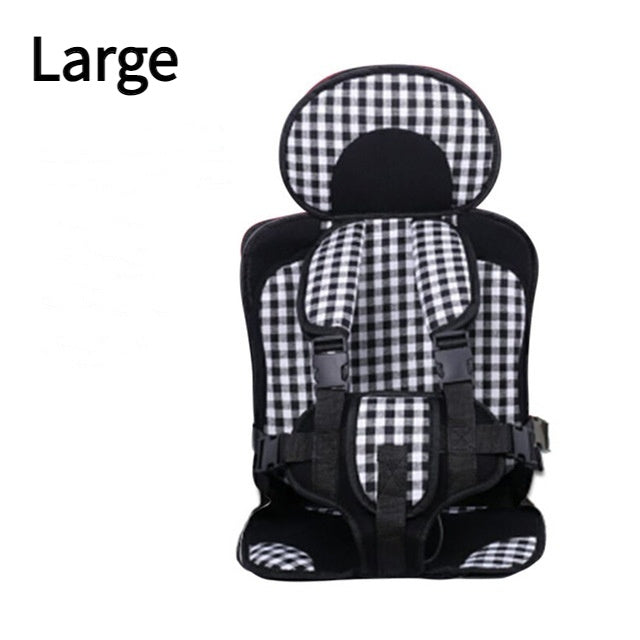 Portable Baby Safety Seat Pad with 5-Point Harness for Car & Stroller