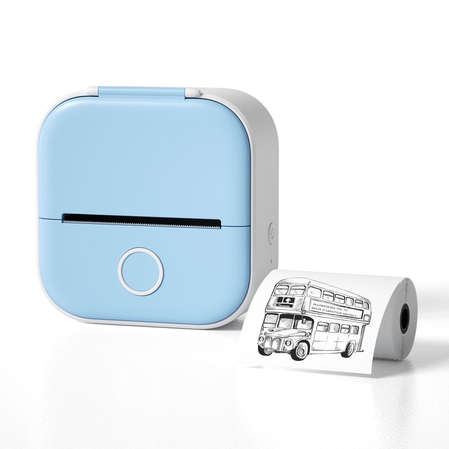 Portable Mini Thermal Label Printer – Bluetooth-Compatible Home & Student Photo Printer for Price Tags & Labels