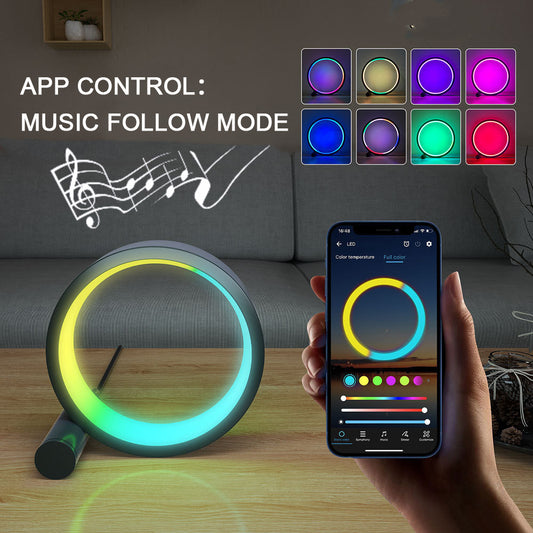 Smart LED Night Light – RGB Music Rhythm & Colorful Atmosphere Lamp