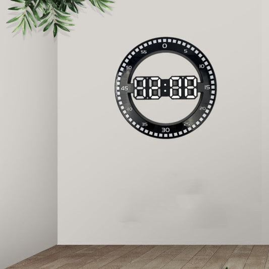 LED Creative Electronic Wall Clock In Living Room
