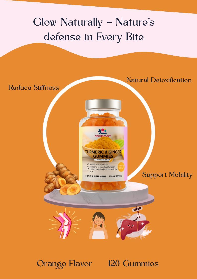 Turmeric & Ginger Wellness Gummies 120ct — Joint Flexibility & Digestive Support