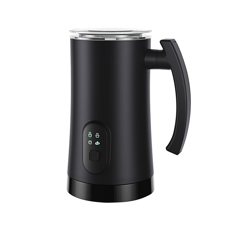 Automatic Stainless Steel Milk Frother & Warmer – 4-in-1 Electric Hot & Cold Foam Maker for Latte, Cappuccino & Coffee