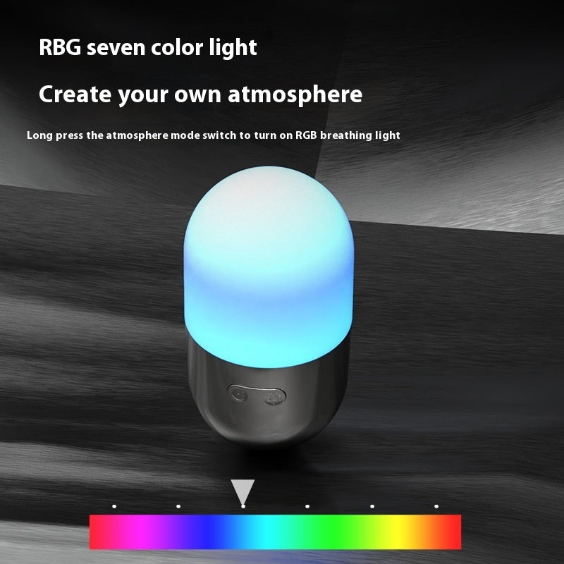 Portable RGB Mini Gaming Lamp – USB Rechargeable LED Atmosphere Light for Desk, Setup & Night Gaming