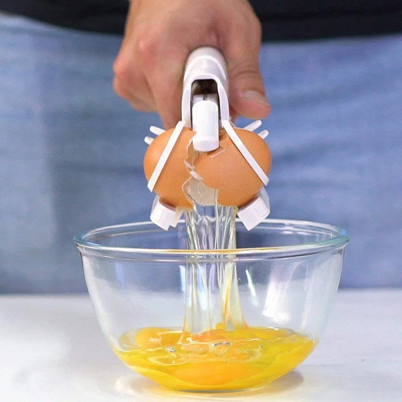 Plastic Handheld Egg Shell Cracker & Separator