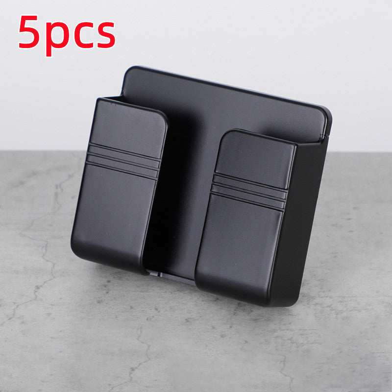 Punch-Free Wall Mounted Phone Charging Holder – Self-Adhesive Storage Rack for Smartphone Cable Organizer & Space Saving Stand