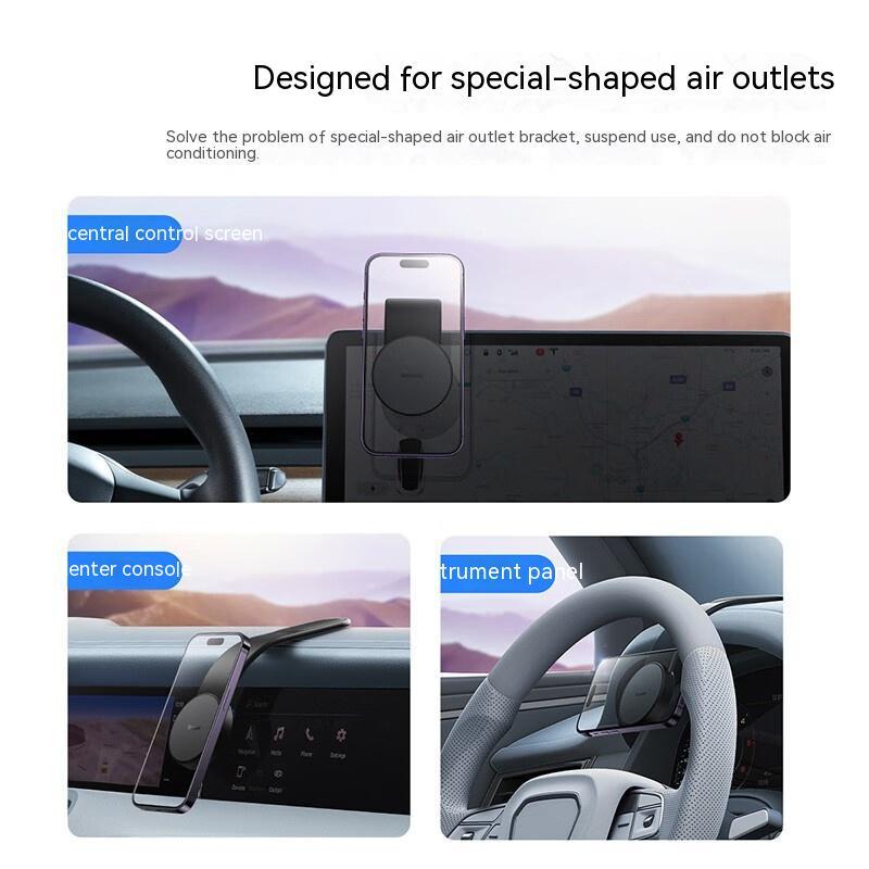 Magnetic Car Mount + 15W Charger