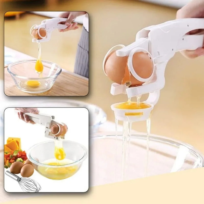 Plastic Handheld Egg Shell Cracker & Separator