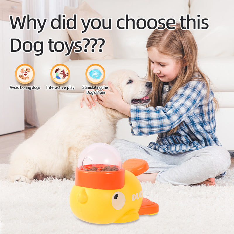 Interactive Dog Puzzle Feeder – Cartoon Duck Treat Dispenser Bowl