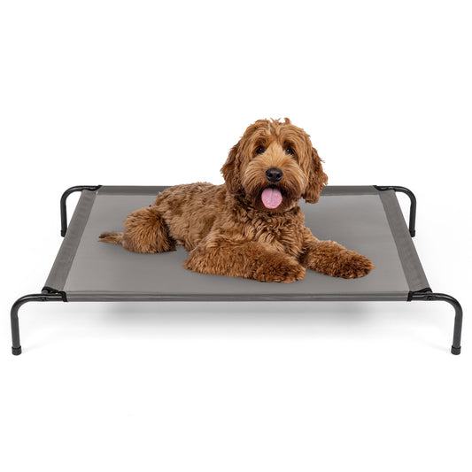 Breathable Elevated Dog Bed – Outdoor & Indoor Pet Lounger (Alloy + Mesh)