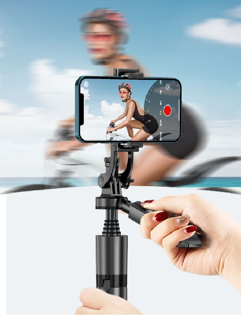 AI Face Tracking Phone Gimbal – 360° Auto Video Stabilizer for Vlog & Live