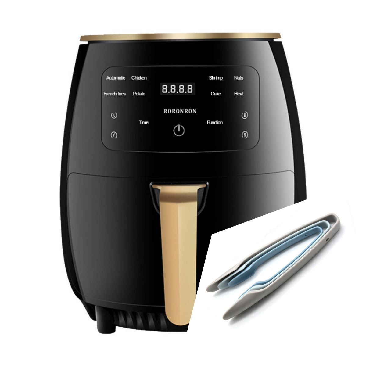 Smart Touch Air Fryer – Oil-Free Electric Cooker with Digital Display, Large Capacity Home Kitchen Appliance