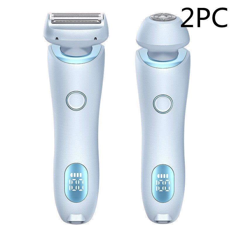 2-in-1 USB Rechargeable Women’s Epilator & Electric Trimmer – Painless Hair Removal Razor for Face, Legs, Bikini & Underarms