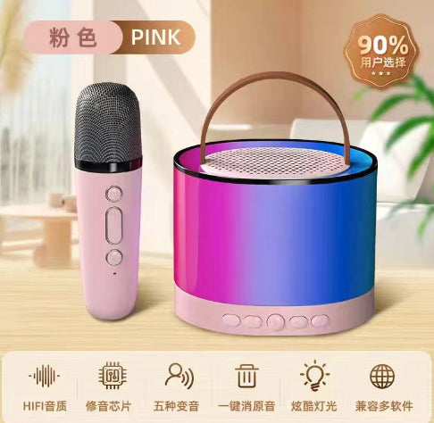 Portable RGB Bluetooth Karaoke Party Speaker