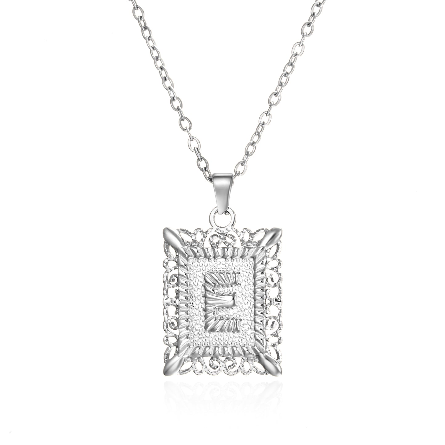 Stainless Steel Gold/Silver Personalized Initial Letter Alphabet Necklace