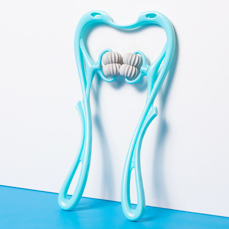 6-Wheel Neck & Body Massager – Deep Tissue Relaxation Roller Tool