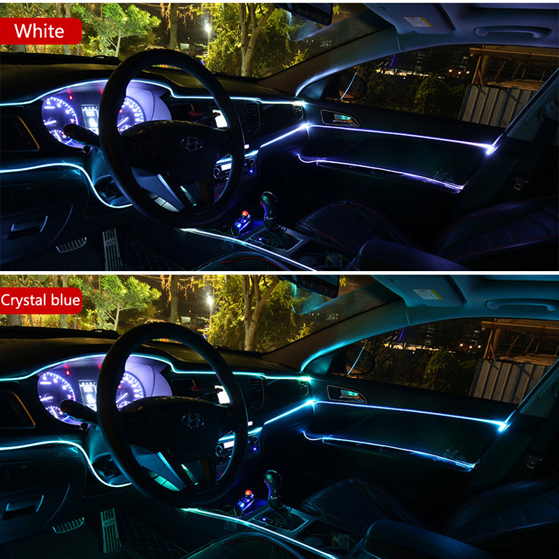 RGB LED Car Strip Lights – USB & 12V Neon Interior Ambient Lighting Kit for Car, Bike & Party Decoration
