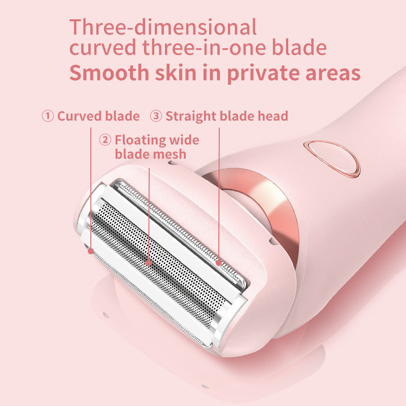 2-in-1 USB Rechargeable Women’s Epilator & Electric Trimmer – Painless Hair Removal Razor for Face, Legs, Bikini & Underarms