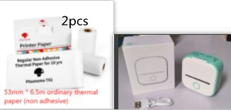 Portable Mini Thermal Label Printer – Bluetooth-Compatible Home & Student Photo Printer for Price Tags & Labels