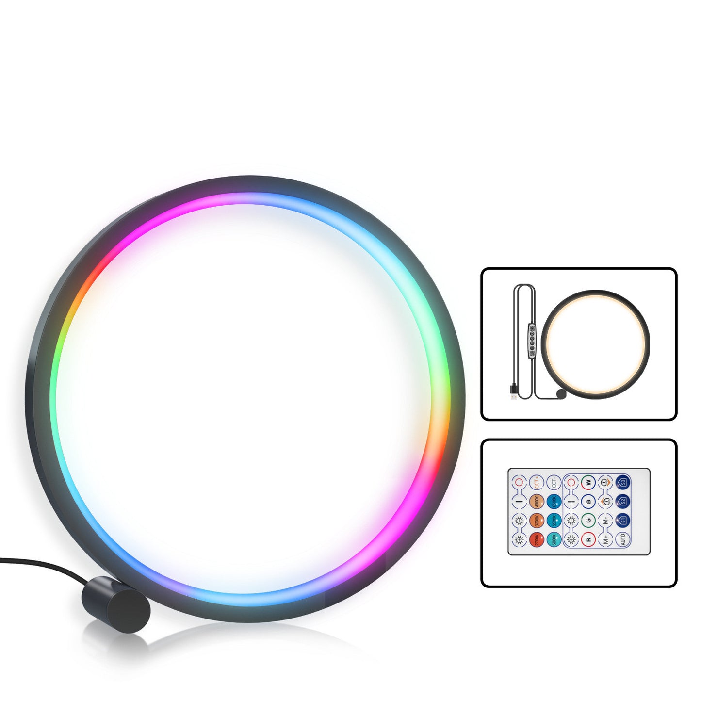 Smart LED Night Light – RGB Music Rhythm & Colorful Atmosphere Lamp