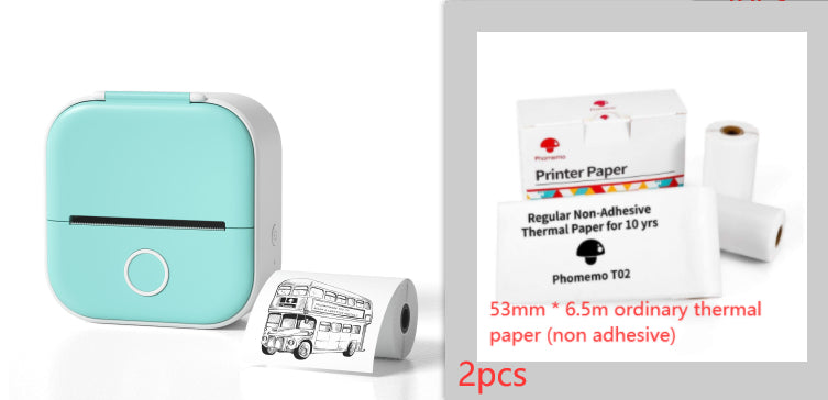 Portable Mini Thermal Label Printer – Bluetooth-Compatible Home & Student Photo Printer for Price Tags & Labels