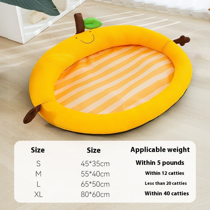 Cooling Dog Bed Breathable Pet Mat – Soft PP Cotton Washable Summer Cooling Bed for Dogs & Cats