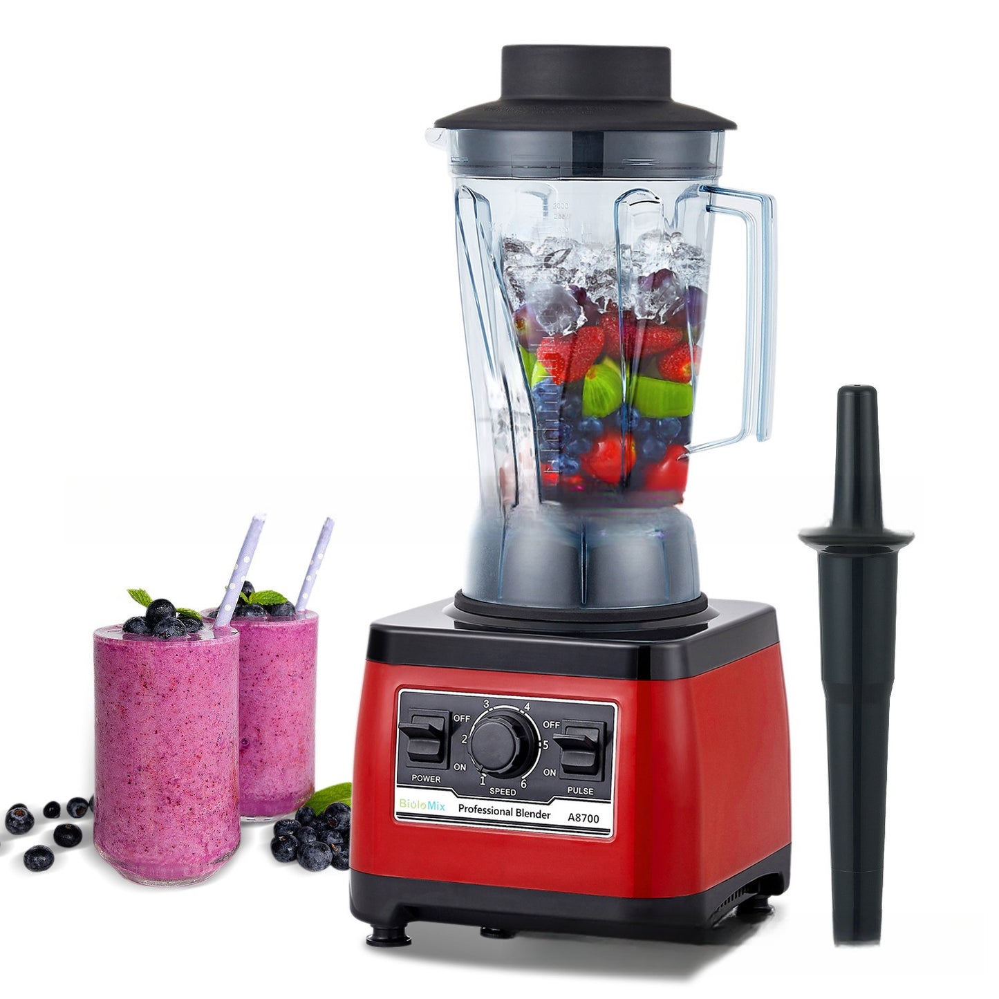 High-Performance Commercial Blender 1500W – Heavy Duty Professional Smoothie & Food Processor with 2L BPA-Free Jar