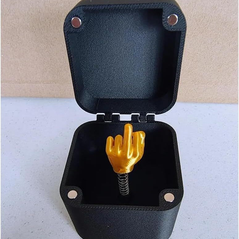 Funny Middle Finger Prank Gift Box – Novelty Desk Ornament & Gag Present