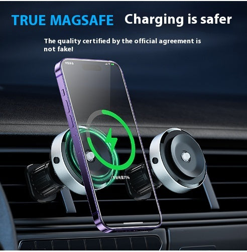 Intelligent Magnetic Double-Sided Phone Holder – Zinc Alloy & ABS Mount