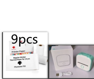 Portable Mini Thermal Label Printer – Bluetooth-Compatible Home & Student Photo Printer for Price Tags & Labels