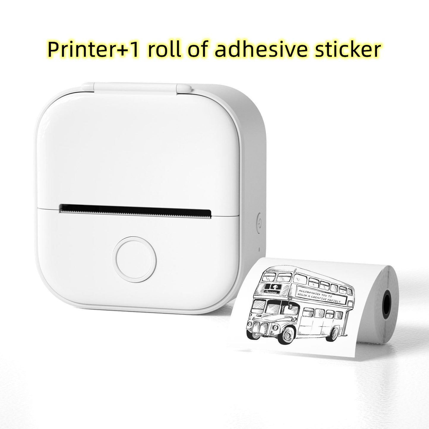 Portable Mini Thermal Label Printer – Bluetooth-Compatible Home & Student Photo Printer for Price Tags & Labels