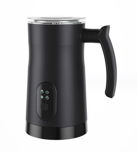 Automatic Stainless Steel Milk Frother & Warmer – 4-in-1 Electric Hot & Cold Foam Maker for Latte, Cappuccino & Coffee