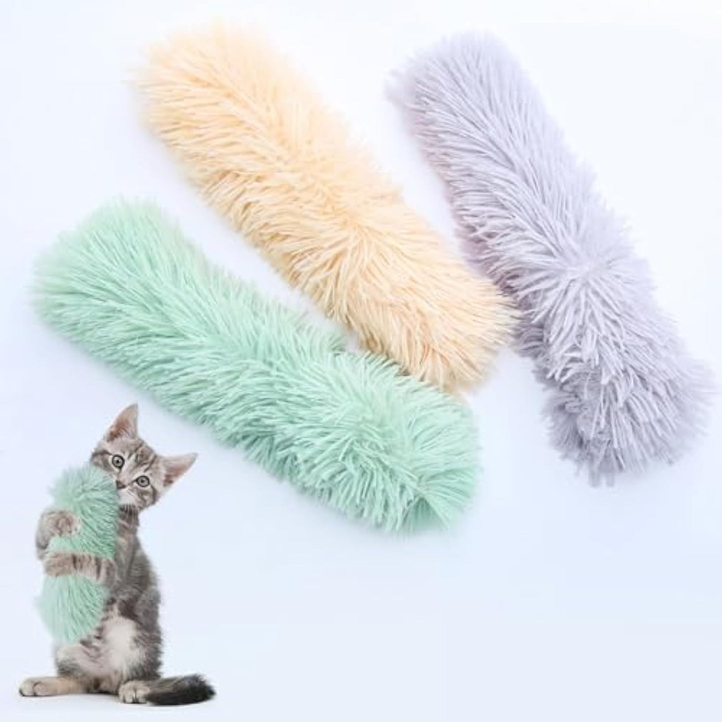 Catnip Plush Kicker Toy with Crinkle Sound – Soft Interactive Cat Toy for Stress Relief & Exercise