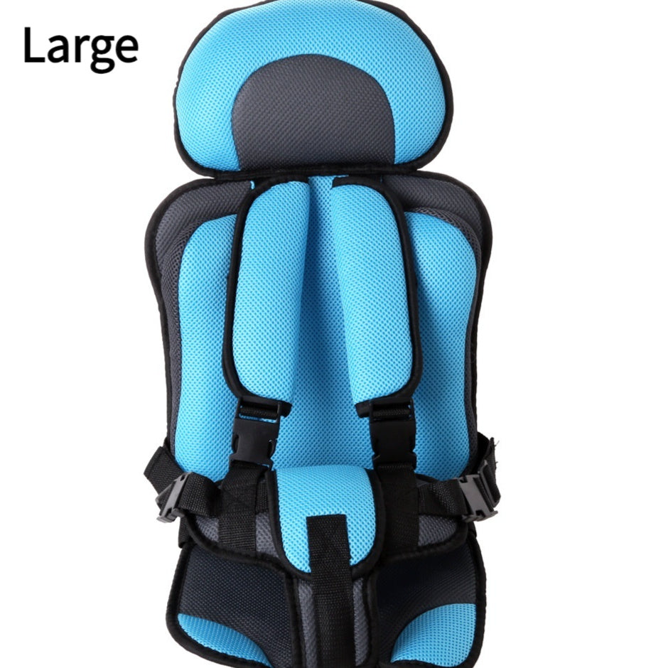 Portable Baby Safety Seat Pad with 5-Point Harness for Car & Stroller