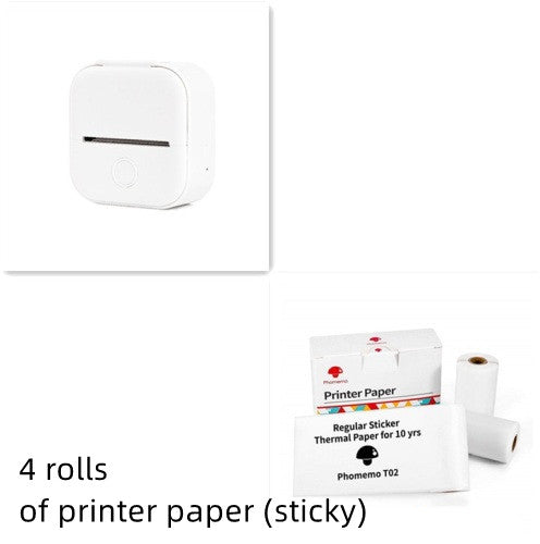 Portable Mini Thermal Label Printer – Bluetooth-Compatible Home & Student Photo Printer for Price Tags & Labels