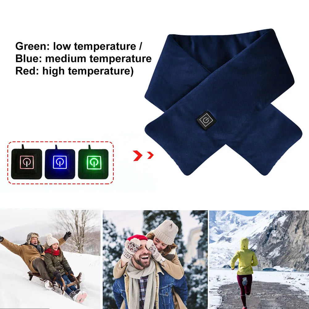 USB Heated Scarf with Temperature Control