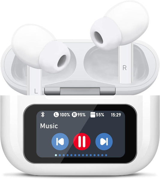 Wireless Bluetooth Earbuds with Noise-Cancelling & Touch Controls