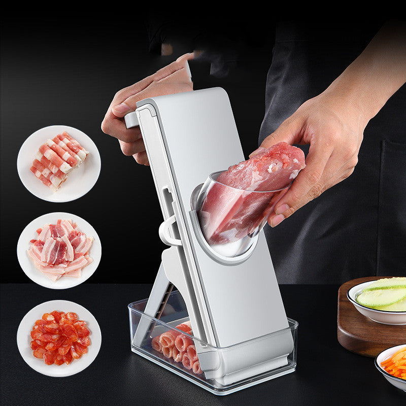 Hand‑Crank Vegetable Cutting Press & Grater Slicer – Manual Kitchen Prep Tool