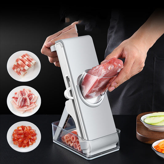 Hand‑Crank Vegetable Cutting Press & Grater Slicer – Manual Kitchen Prep Tool