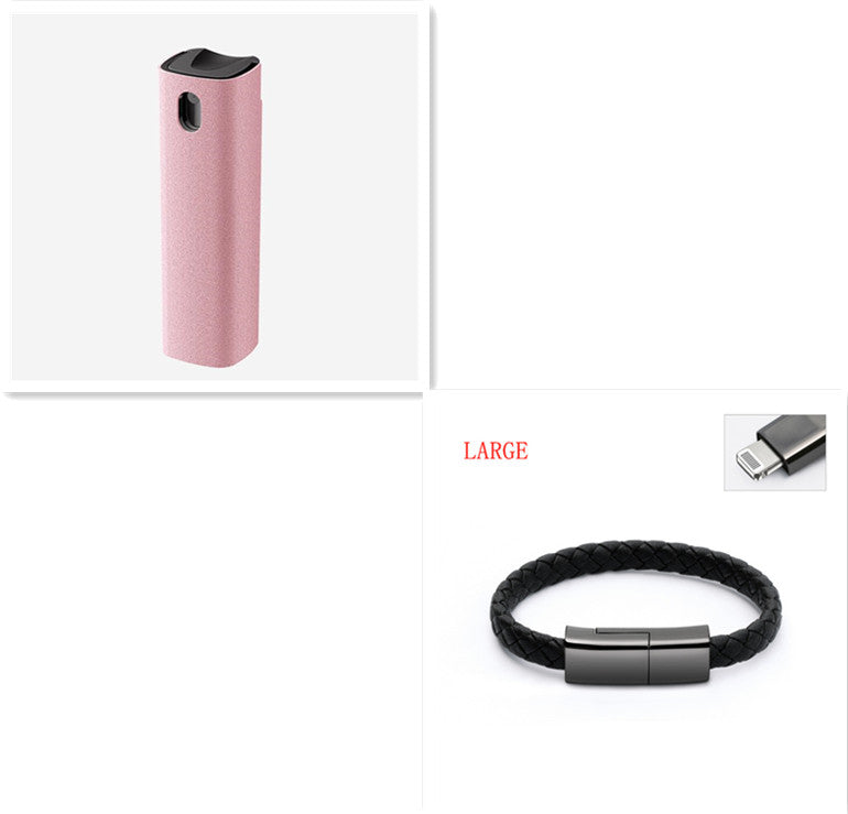 2-in-1 Portable Screen Cleaner Spray with Microfiber Cloth for Phone, Laptop & Tablet – Pocket Size Anti-Fingerprint Cleaning Kit