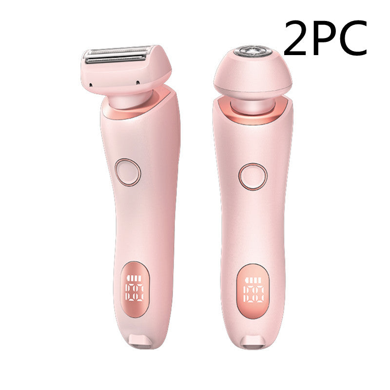 2-in-1 USB Rechargeable Women’s Epilator & Electric Trimmer – Painless Hair Removal Razor for Face, Legs, Bikini & Underarms