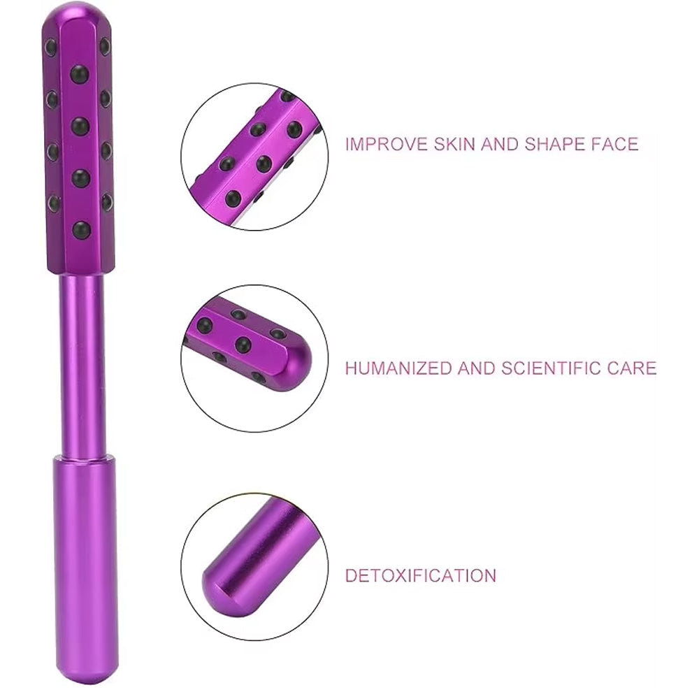 Germanium Beauty Stick Roller – 30 Stone Facial Sculpting Wand