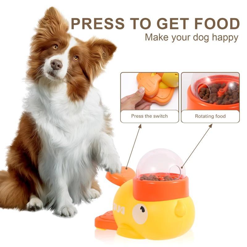Interactive Dog Puzzle Feeder – Cartoon Duck Treat Dispenser Bowl