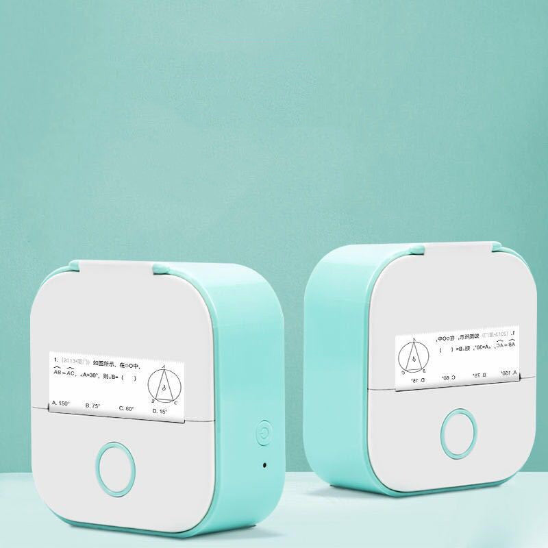 Portable Mini Thermal Label Printer – Bluetooth-Compatible Home & Student Photo Printer for Price Tags & Labels