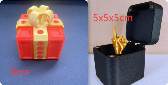 Funny Middle Finger Prank Gift Box – Novelty Desk Ornament & Gag Present