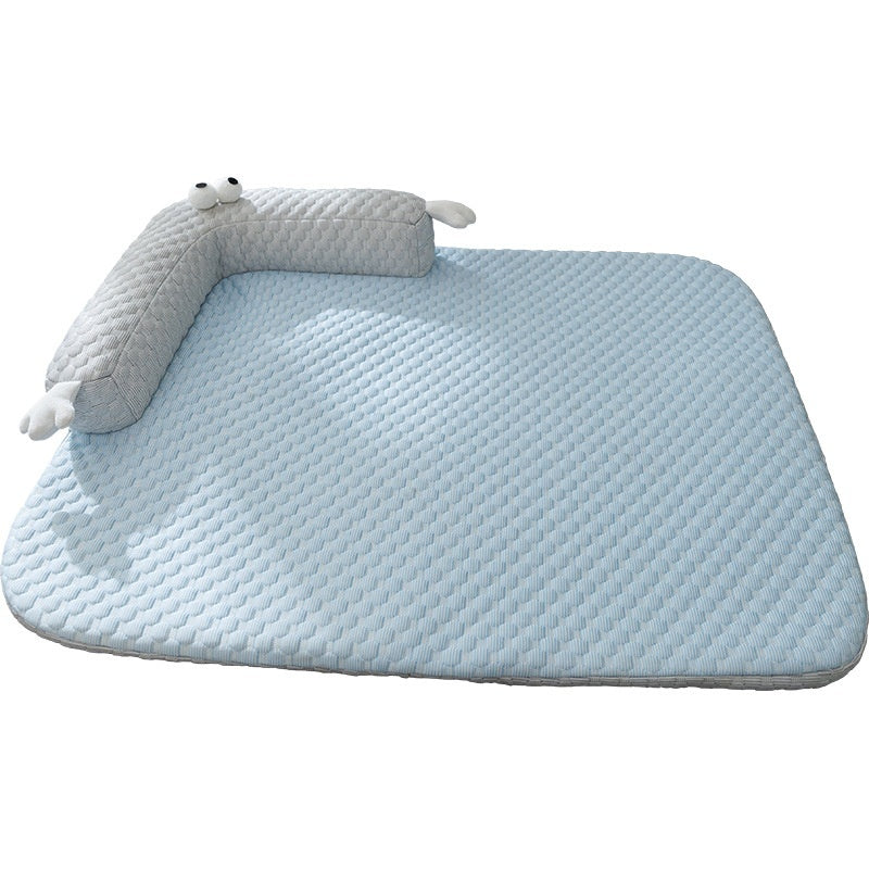 Cooling Dog Bed Breathable Pet Mat – Soft PP Cotton Washable Summer Cooling Bed for Dogs & Cats