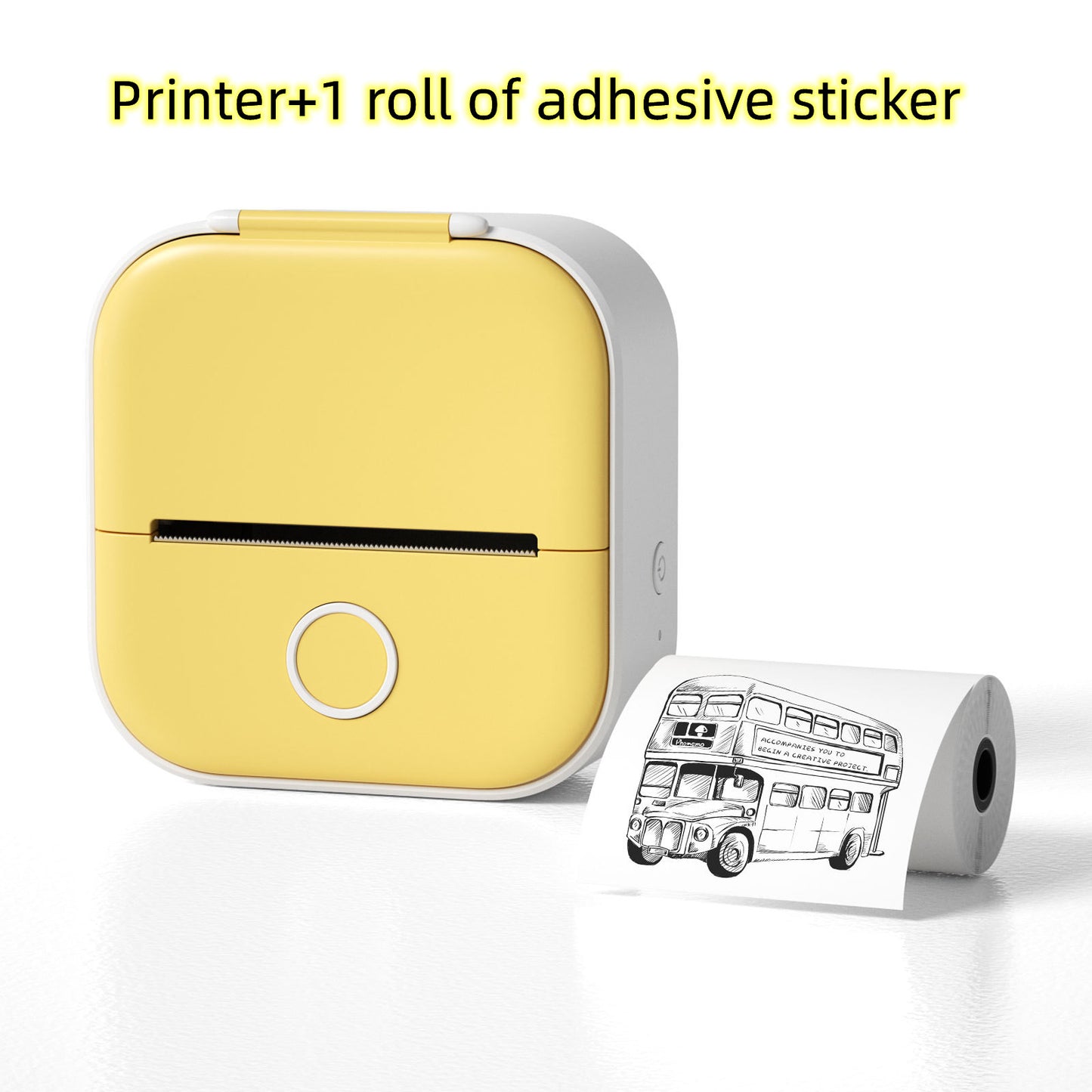 Portable Mini Thermal Label Printer – Bluetooth-Compatible Home & Student Photo Printer for Price Tags & Labels