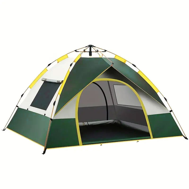 3–4 Person Automatic Camping Tent – Oxford Fabric & Fiberglass Poles Outdoor Shelter